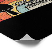 ピンポンヴィンテージレトロおもしろい卓球 ポスター (角)