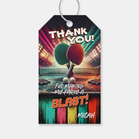 ピンポン党の好意ラベル ギフトタグ (正面)