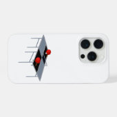 ピンポン台＋ラケット＋ボール iPhoneケース (裏面横)