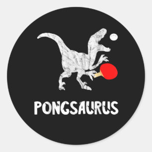 ピンポン恐竜ピンポン選手DinoテーブルTen ラウンドシール
