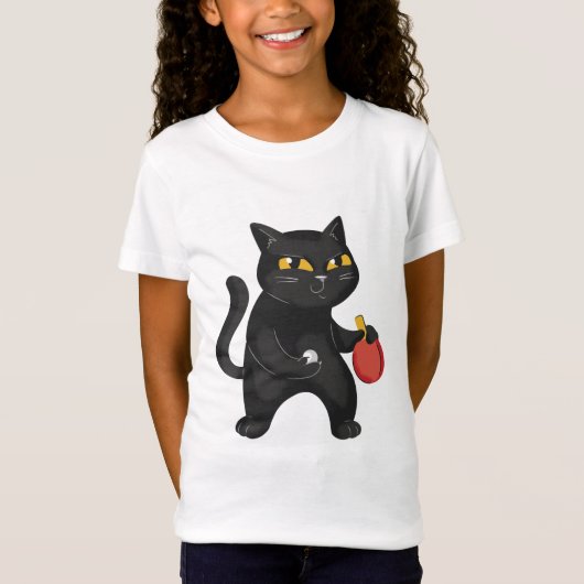 ピンポン猫 Tシャツ (正面)