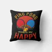 ピンポン私は幸せなデザイン卓球 クッション (裏面)