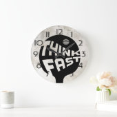 ピンポン速考え速 ラージ壁時計 (ホーム)