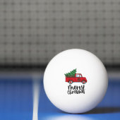 ピンポン選手のためのクリスマスツリー付きレッドトラック 卓球ボール (ネット)