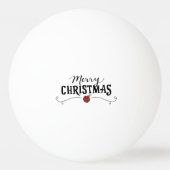 ピンポン選手をテーマにしたヒッポクリスマス 卓球ボール (裏面)