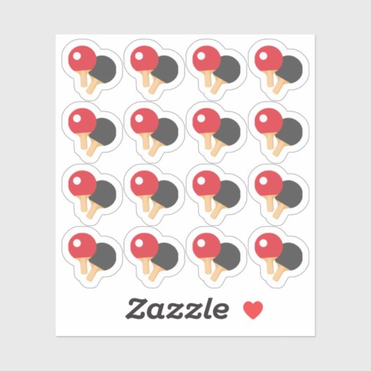 ピンポン選手スポーツゲームリマインダープランナー シール (シート)