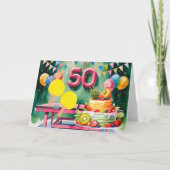 ピンポン50誕生日 カード (正面)