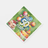 ピンポン50誕生日、 スタンダードランチョンナプキン (角)