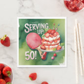 ピンポン50誕生日、 スタンダードランチョンナプキン (インサイチュ)