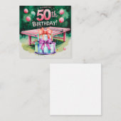 ピンポン50誕生日 ノートカード (正面/裏面)