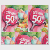 ピンポン50誕生日 ラッピングペーパー (フラット)