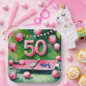 ピンポン50誕生日（50番） ペーパープレート (パーティー)