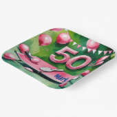 ピンポン50誕生日（50番） ペーパープレート (傾斜あり)