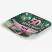 ピンポン50誕生日(50番) ペーパープレート (傾斜あり)