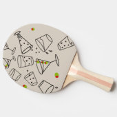 ピンポン+パドル+ドリンク 卓球ラケット (横)