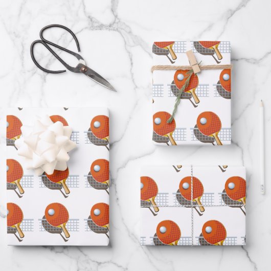 ピンポン ラッピングペーパーシート (正面)