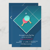 ピンポン 招待状 (正面/裏面)