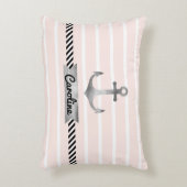 ピンモダンクストライプいかり アクセントクッション (正面(垂直))