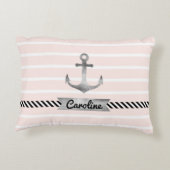 ピンモダンクストライプいかり アクセントクッション (裏面)