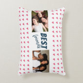 ピンモダンクハートパ最高のターンフレンズ2写真 アクセントクッション (正面(垂直))