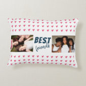 ピンモダンクハートパ最高のターンフレンズ2写真 アクセントクッション (裏面)