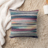 ピンモダンクブルー金ゴールドグリッターブラシスト絵を描ローク クッション (ブランケット)