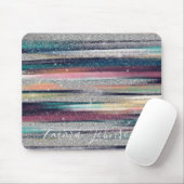 ピンモダンクブルー金ゴールドグリッターブラシスト絵を描ローク マウスパッド (マウス)