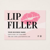 ピンモダンクリップフィラー・アフターケア指示カード (正面)