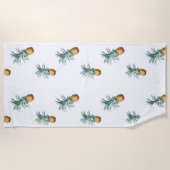 ピンリンゴ ビーチタオル (正面)