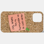 ピン付きコーラルノートテンプレートメッセージコーク板 Case-Mate iPhoneケース (裏面 (横))