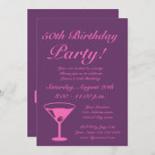 ピン保クのおしゃべりバースデーパーティ招待状 招待状 (正面/裏面)