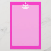 ピン保クのクラウン王室のアイコンのカーム 便箋 (正面)