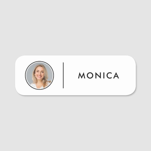 ピン名タグまたは磁気カスタム(フォトID) 名札 (正面)