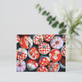 ピン日本のクッション ポストカード (スタンド正面)