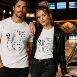 ピン止め楽しいボウリング Tシャツ