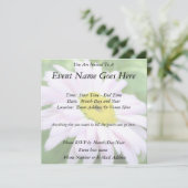 ピン淡い色のク色彩の鮮やかデイジー 招待状 (スタンド正面)