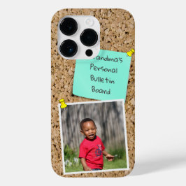 ピン留めティール（緑がかった色）ノートカスタムテンプレート写真 Case-Mate iPhone 14 PROケース