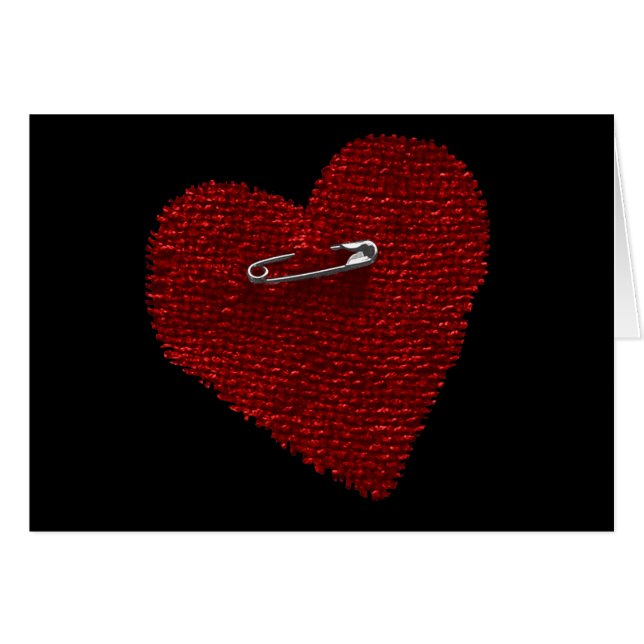 ピン留めハート (正面横)