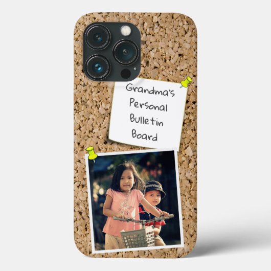 ピン留めホワイトノートのテンプレートカスタム写真 Case-Mate iPhoneケース (裏面)