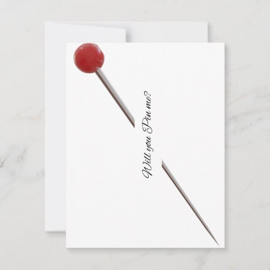 ピン留め招待状 案内状 (正面)