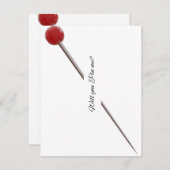 ピン留め招待状 案内状 (正面/裏面)