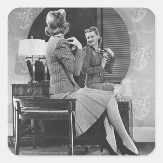 ピン留め スクエアシール (正面)