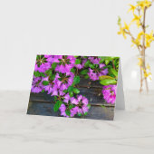 ピン素朴クツツジ カード (黄色い花)