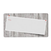 ピン素朴ドさ空白のれた住所 ラベル (正面)