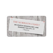 ピン素朴差出人住所 ラベル (正面)