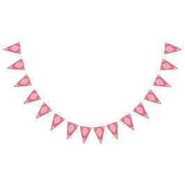 ピン華美からグラデーションを特徴とする織物デザイン バンティングフラッグ