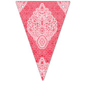 ピン華美からグラデーションを特徴とする織物デザイン バンティングフラッグ (第3の旗)