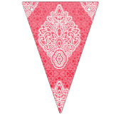 ピン華美からグラデーションを特徴とする織物デザイン バンティングフラッグ (第1の旗)