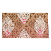 ピン華美からグラデーションを特徴とする織物デザイン 枕カバー (裏面)