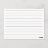 ピン転がレシピカード ポストカード (裏面)